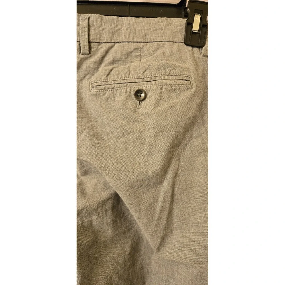 Banana Republic Kentfield Gray Chino Pants Men 33x34 (Fits 33x32) Flat Front‎